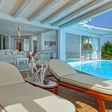 Exquisite Mykonos Cielo 2 Bedroom Private Pool And Outdoor Jacuzzi Panoramic Sea And Sunset View Gym Helipad Tennis Court , 别墅 *