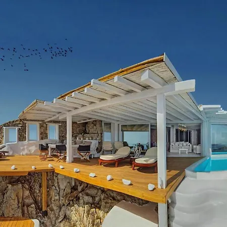 Exquisite Mykonos Cielo 2 Bedroom Private Pool And Outdoor Jacuzzi Panoramic Sea And Sunset View Gym Helipad Tennis Court ,