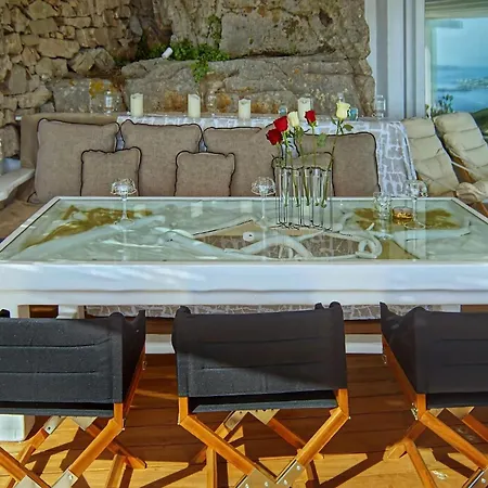 Exquisite Mykonos Cielo 2 Bedroom Private Pool And Outdoor Jacuzzi Panoramic Sea And Sunset View Gym Helipad Tennis Court , 别墅